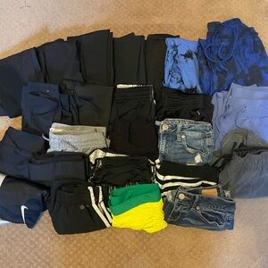 Bunches of woman and kids pants